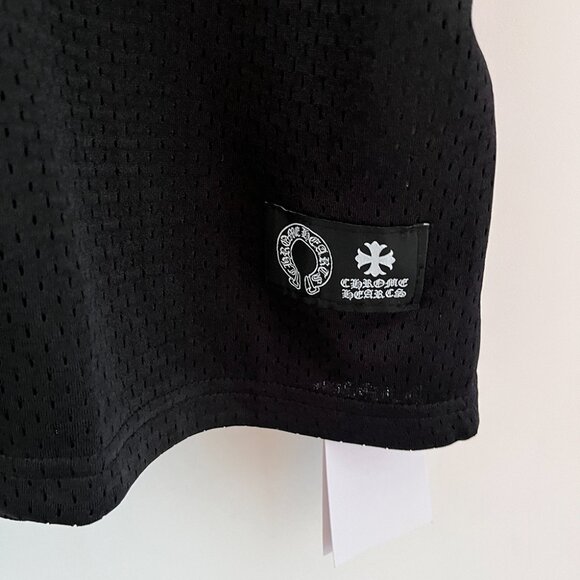 Chrome Hearts Black Short Sleeved Mesh Sweatshirt - Picture 5 of 7